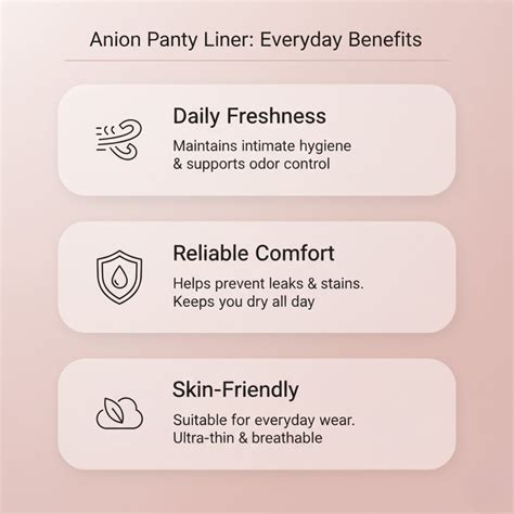 Anion Panty Liner – Odor-Free, Rash-Free Daily Protection – Walking Style