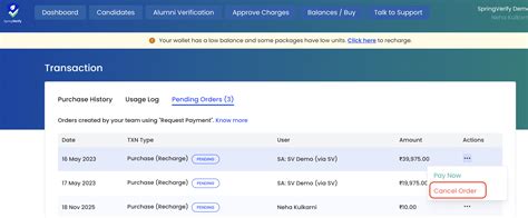 How do I cancel a pending order?
