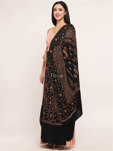 Pashtush womens 100% Pure Wool with Woolmark Certificate shawl, 100% h ...