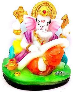 SHREENATHJI Ganpati Murti for Gift, Home, Car Dashboard, Office, Ganesh ...