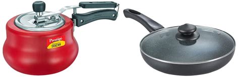 Prestige 10752, 3 L, Nakshatra Duo Red Handi, With Deep Lid & Aluminium ...