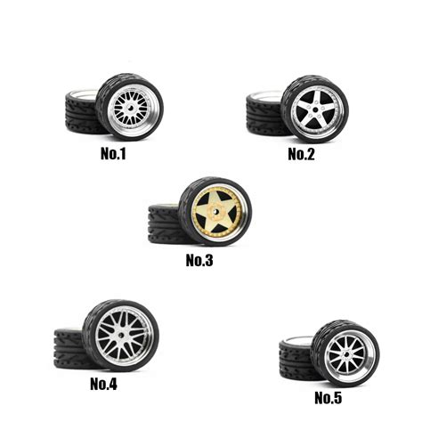 1/64 改造用 ホイール タイヤ 合金製 トミカ ホットウィール