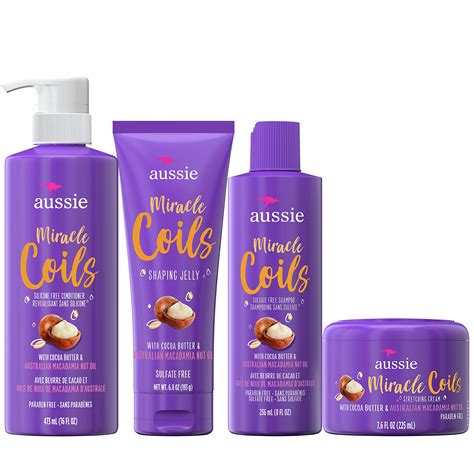 Aussie Miracle Coils Collection Shampoo Conditioner Shaping Jelly And ...