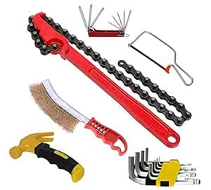 Digital Craft 6 Item Combo 9"Inch Chain Type Oil Filter Auto Tool Box ...