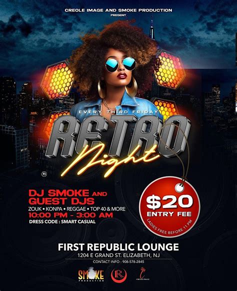 RETRO NIGHT in NJ - 1st Republic Lounge, First Republic Lounge ...