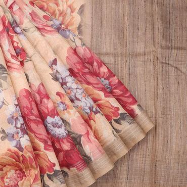 Pure Tussar Silk Sarees Online | Printed Tussar | Singhania's – Page 8