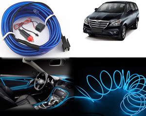 Selifaur Cold Dashboard Luxury 5 Meter Car Dashboard Ice Blue EL Wire ...