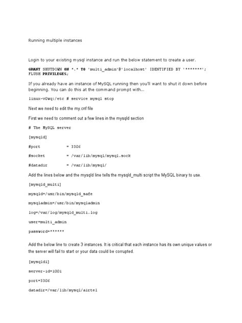 Image result for Running Multiple MySQL Instances