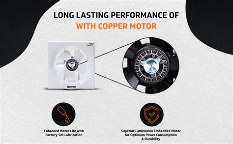 V Guard Aerotide 6 Exhaust Fan; Speed: 1350 RPM; Sweep: 15 cm and Air ...