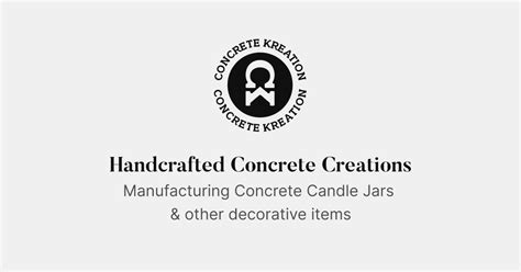 Premium Concrete Candle Jars & Decor | Concrete Kreation