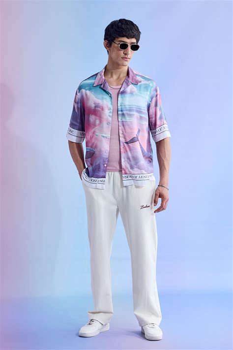Buy Men's Multi Abstract Relaxed Fit Shirt Online | Snitch – SNITCH