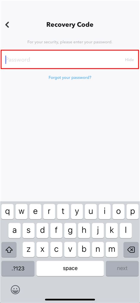 Snapchat Recovery Code 的图像结果