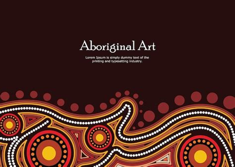 Digital aboriginal dot banner artwork | Premium Vector