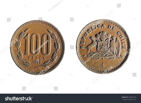 Front Back Chilean Currency One Hundred Stock Photo 564302218 ...
