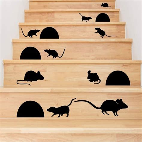 Mice Stair Sticker | wall-art.com