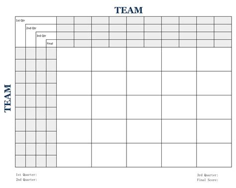 25 Square Football Pool Printable - Printable Calendars AT A GLANCE