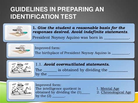 Image result for Identification Type of Test Example