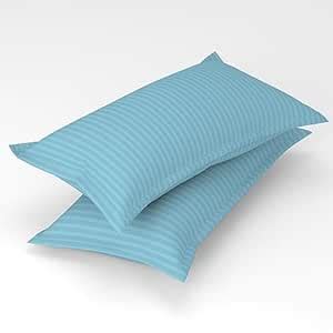 Buy Homefab India 2 Piece Satin Stripe Glace Cotton Pillow Covers ...