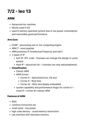 Embedded systems - 1 - 28/ embedded system : It will have a specific ...