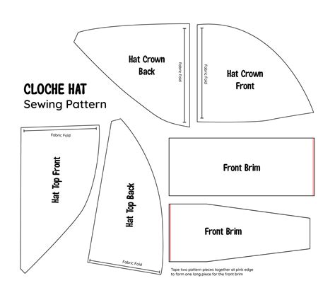 Printable Hat Patterns 的图像结果