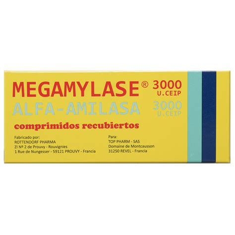 Megamylase 3000 x 12 y 24 comp. | Farmedis S.A.