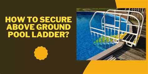 Image result for Securing a Pool Ladder