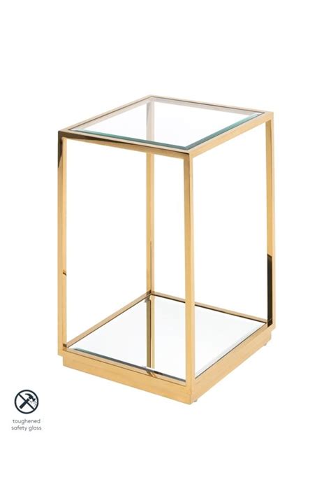 My-furniture- Rippon Brass Square Side Table