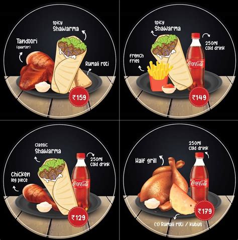 Menu at Shawarma grill point, Bengaluru