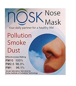Buy Nosk Invisible, Washable & Reusable Pollution Mask- Pack of 2 ...