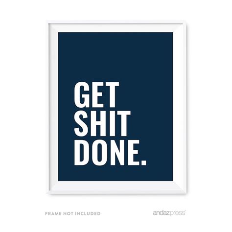 Andaz Press Motivational Wall Art Get Done 8 5x11 Inch | Desertcart INDIA