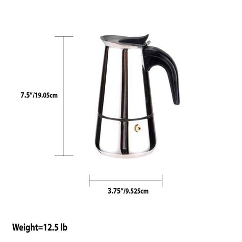 6-Cup Stainless Steel Stovetop Espresso Machine India | Ubuy