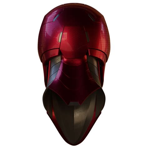 Motorized Walsh3D Ironman Model 51 Prime Helmet 3D Print Model – Wireframe