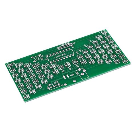 Electronic 5V Hourglass Shape Flashing LED DIY Soldering Board Kit ...