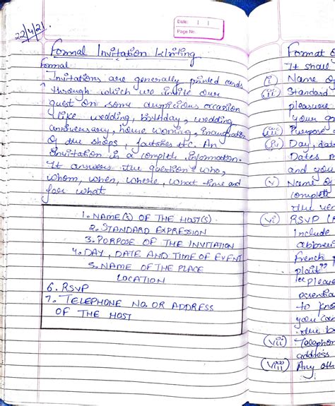 Invitation Writing Format 的图像结果