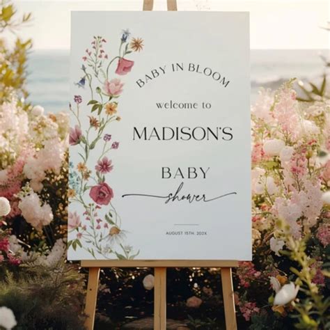 Creative welcome to baby shower signs for a perfect celebration