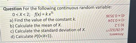 Image result for Questions On Continuous Random Variable