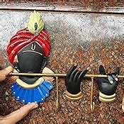 Buy eCraftIndia Lord Krishna Wrought Iron Key Holder (25 cm x 1 cm x 18 ...