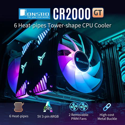 Jonsbo Cr2000gt Dual Tower Cpu Cooler 120mm Argb Pwm Air | Desertcart INDIA