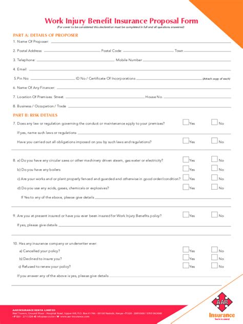 Fillable Online AAR - Work injury Form Fax Email Print - pdfFiller