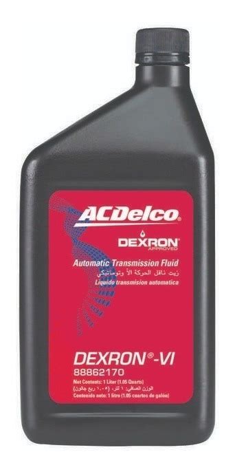 Kit Aceite Transmisión Automática Dexron Vi 8lts Acdelco - $ 2,218.00 ...