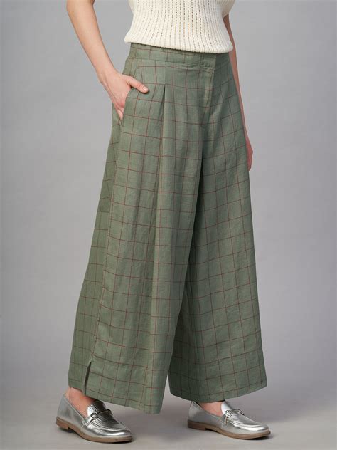 Buy Women's 100% Linen Semi-Formal Wear Regular Fit Culotte|Cottonworld