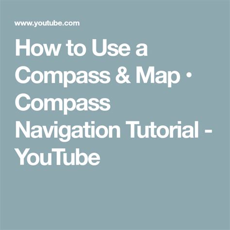 Compass Navigation Tips and Tricks 的图像结果