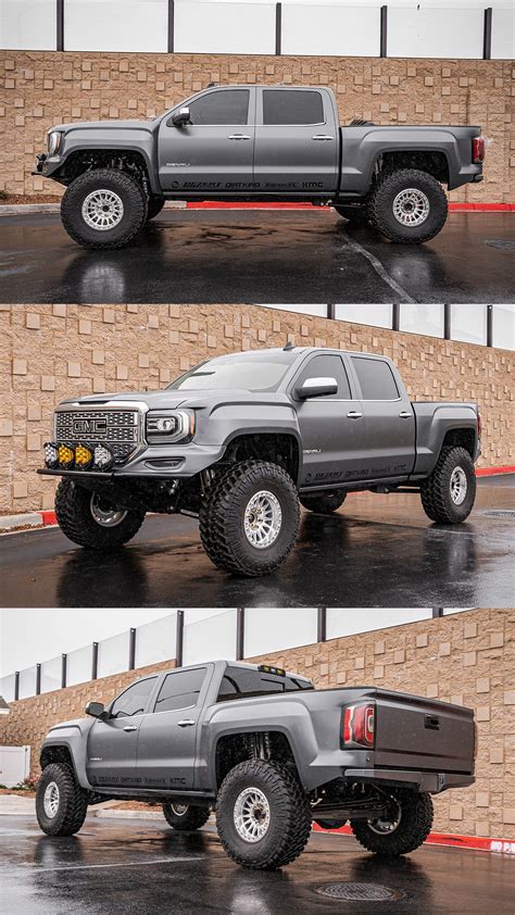 2017 GMC Sierra Long Travel Build | Gmc pickup trucks, Custom chevy trucks, Gmc trucks sierra