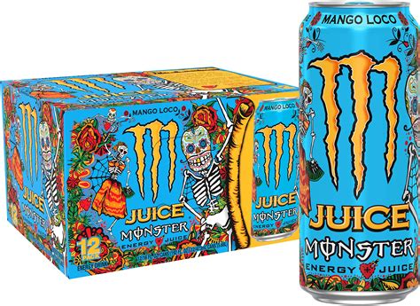 Amazon.com : Monster Energy Juice Monster Mango Loco, Energy + Juice ...