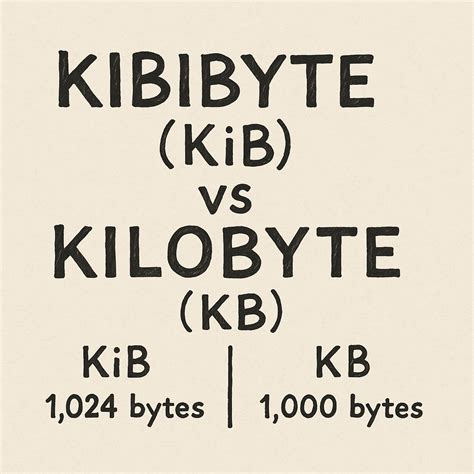 Kibibyte (KiB) vs Kilobyte (KB): What's the Real Difference? - Kibibyte