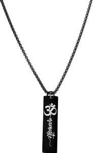 M Men Style Religious Lord Shiva Om Namaste Pendant Necklace Stainless ...