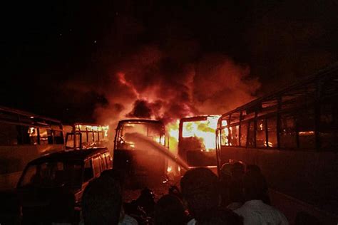 Fire at Semmencheri ground destroys 8 condemned buses
