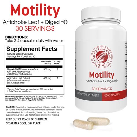 Motility - Non-Laxative Constipation and Slow Motility Booster – Silver Fern™ Brand