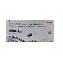 Freossi Metlichlo Dog Chlorhexidine Gluconate1%, Metronidazole 1% and ...
