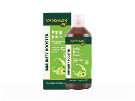 Buy Vansaar 45+ Immunity Booster Amla Supplement Juice Online at Best ...
